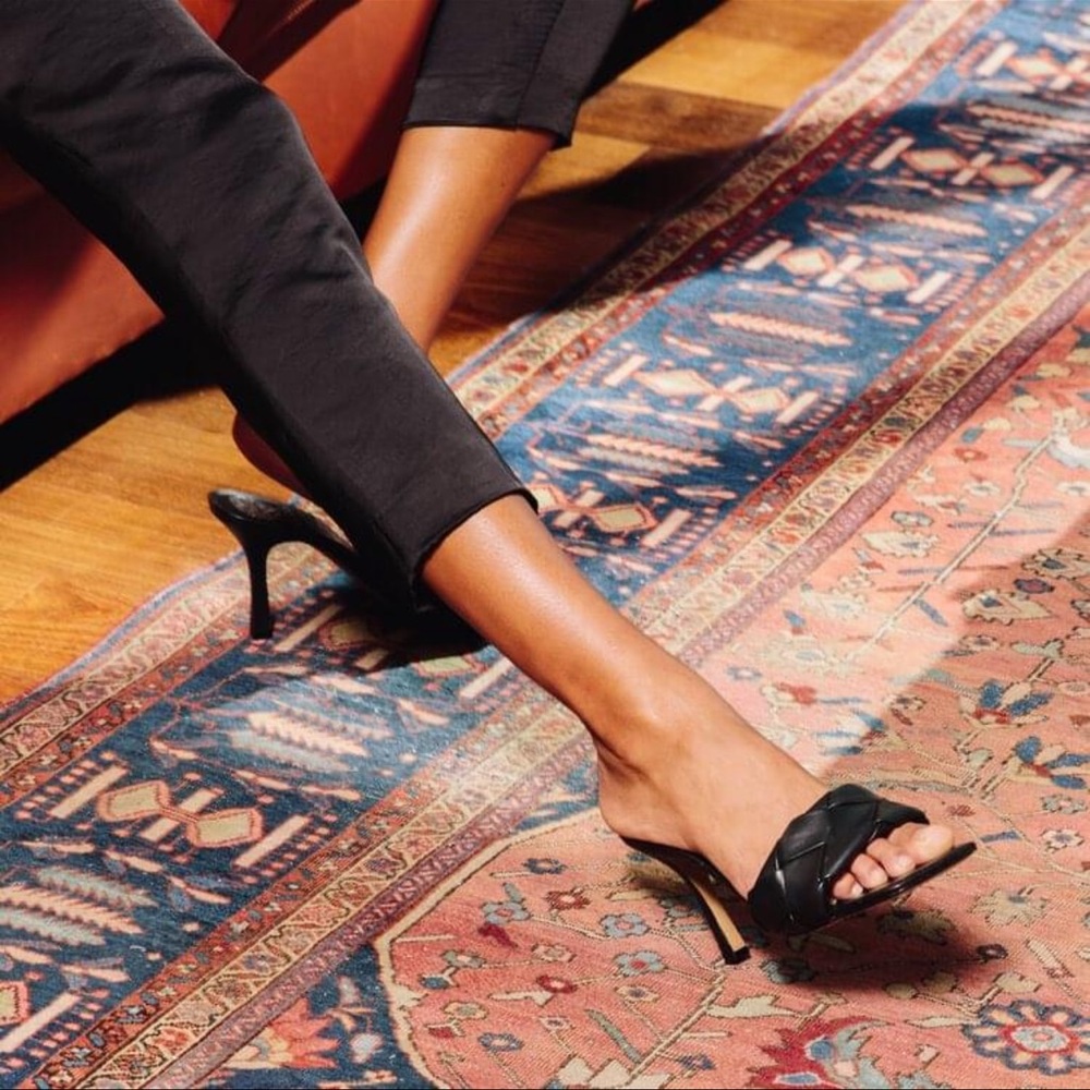 Square-toe Mule Heels